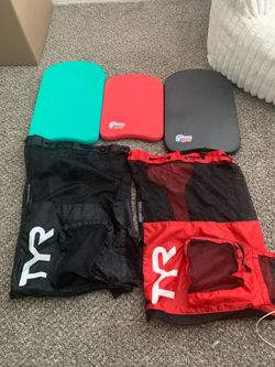 TYR Mesh Bags and Sunlite Sports Kickboards Swim Bundle