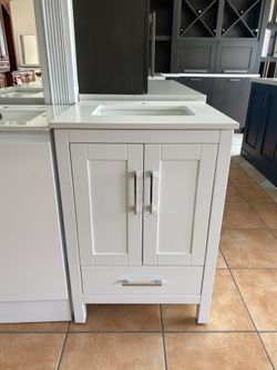  NEW ~ Modern PVC Bathroom Vanity - 24 inches