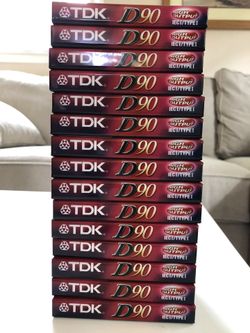 TDK D90 Cassette Tapes (15 count)