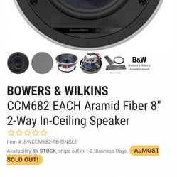 Bowers & Wilkings  In Wall Speakers