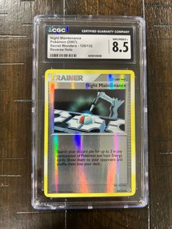 CGC 8.5 Night Maintenance Reverse Holo 120/132 Secret Wonders ENG 2007