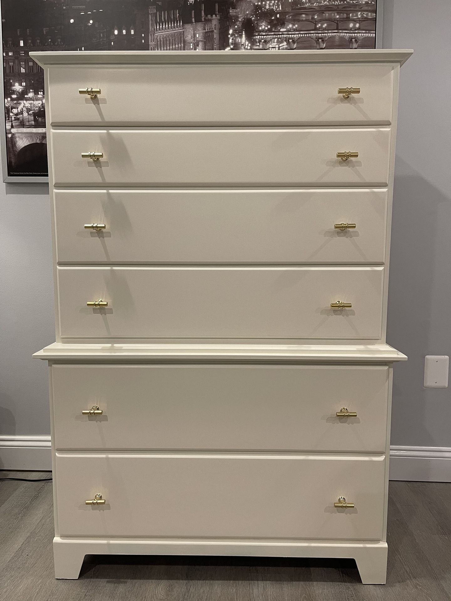 Highboy refurbished dresser- Solid Wood