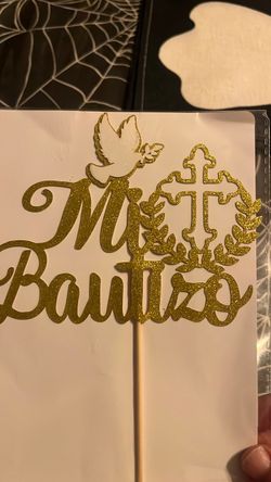 1pk Mi Bautizo cake topper