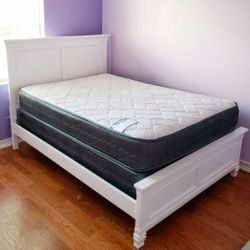 NEW FULL MATTRESS WITH BOX SPRING ♨️ Bed frame is not available