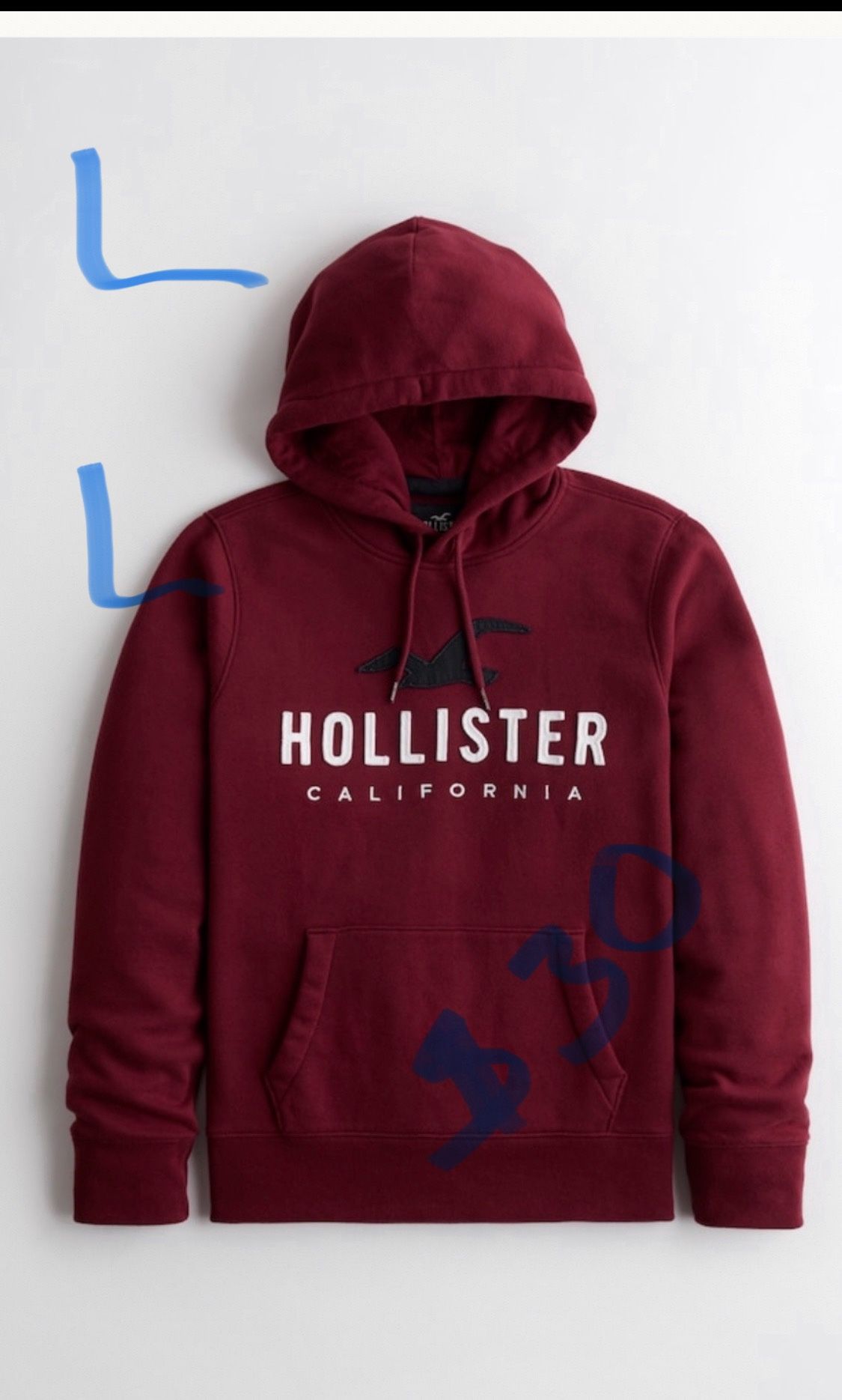 BRAND NEW AUTHENTIC HOLLISTER HOODIES FOR MEN ..$30 DLLS EACH..SIZE MEDIUM AND LARGE ONLY…FIRM/PICK UP ONLY 