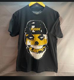 Vegas Golden Knights VGK Golden Misfits Vegas Unknighted Black T-Shirt Size Medium - Rare Misfits & Golden Knights Collaboration