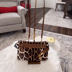 Dolce & Gabbana Leopard Print Crossbody Bag