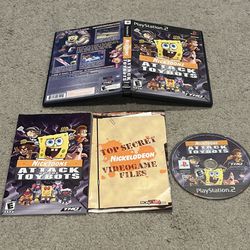 Nicktoons: Attack of the Toybots Sony PlayStation 2 PS2 Complete CIB w/ Manual 