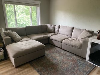 Light gray sectional