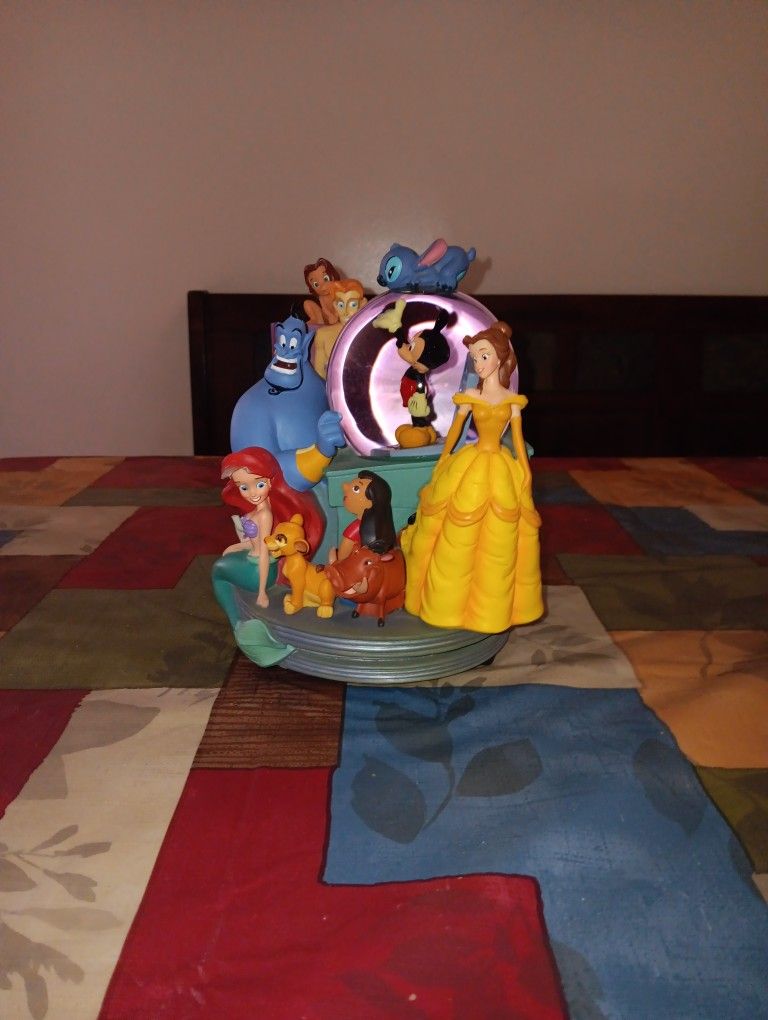 Disney Through The Years Musical Snow Globe Bookend Vol 2 *Damaged*