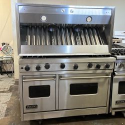 VIKING GAS RANGE 48” AND VIKING 48”WIDE RANGE HOOD 