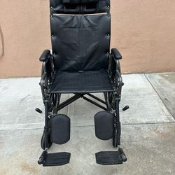 20 Inches Wide Wheelchair In Perfect Condition Easy To Fold It Reclines And Legs Extend Heavy Duty 