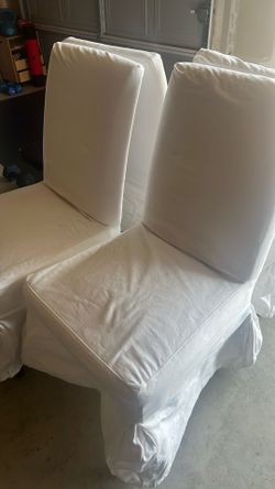 4 Dining Room Chairs-with Covers -barley Used