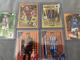 Numbered Soccer Cards