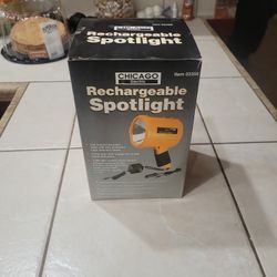 Rechargeable Spotlight New In Box Chicago Electric 