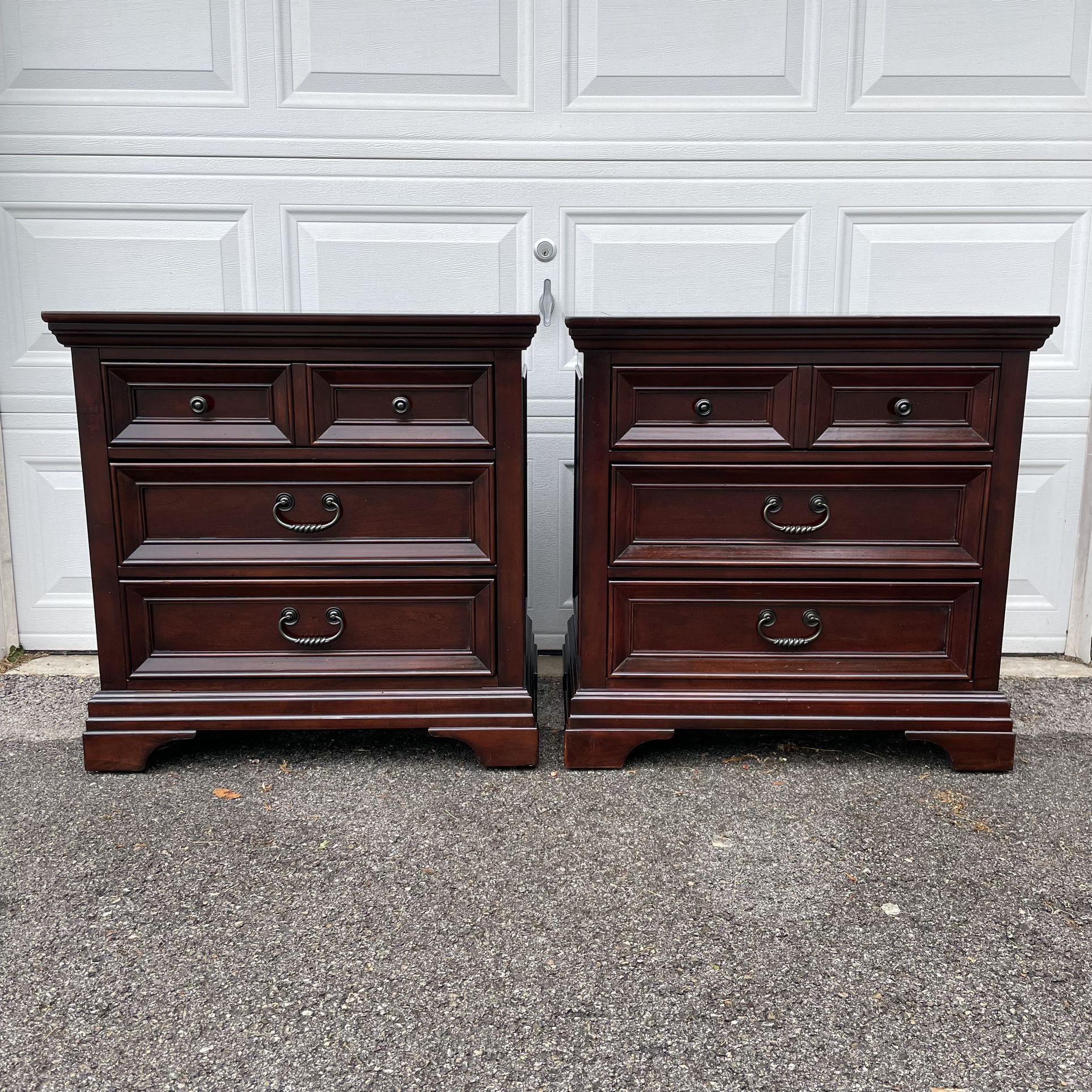 2 Large Night Stand Bed Side Tables