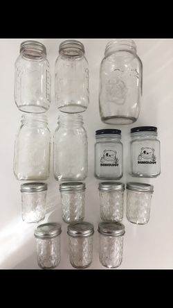 glass jars - kitchenware / for drinks 