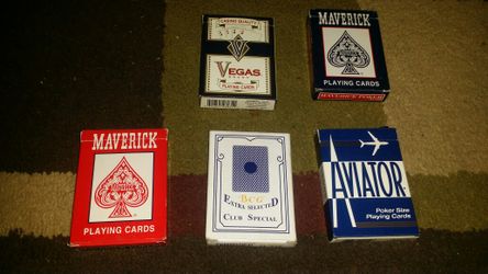 5 playing card decks