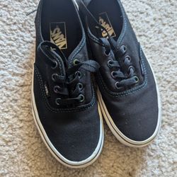 Women's Vans Authentic Lo Pro Speckle Linen Black  Size 7