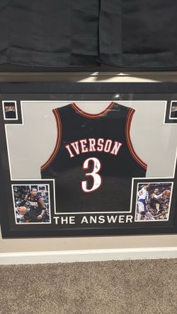 Allen Iverson Signed Jersey Framed