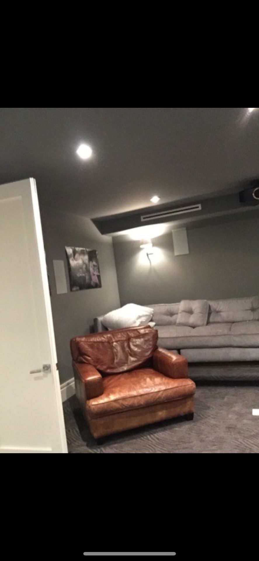 Haute House leather sofa