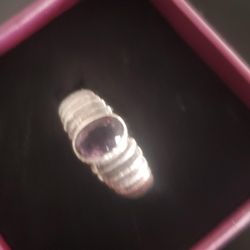 Silver Amethyst Ring