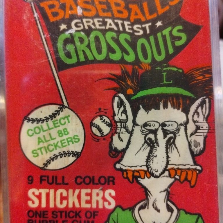 1988 Leaf Baseball's Greatest Gross Outs baseball cards, like