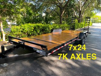 NEW 7x24 EQUIPMENT TRAILER