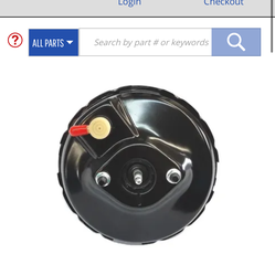 Brake booster 68-76 vet