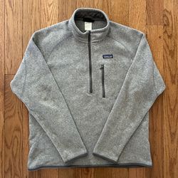 Patagonia 1/2 Zip Grey Pullover Size Large