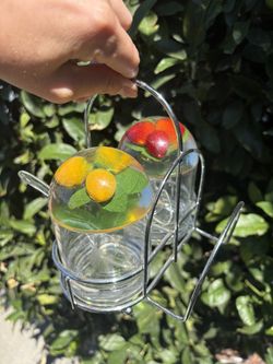 Vintage Jam & Jelly Napkin Holder Set