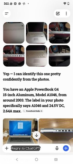 Apple powerbook G4 $60