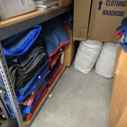PROFESSIONAL HEAVYWEIGHT HIGH QUALITY 70x80 MICROFIBER MOVING FURNITURE BLANKETS PADS /MOVING BOXES