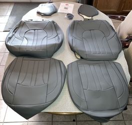 Universal Mingbron Car Seat Covers *2 Front* PU Leather Gray