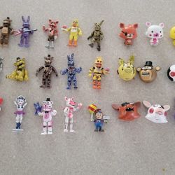 Five Nights At Freddy's Mini Action Figures Fnaf Lot