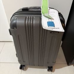 Brand New Rockland London Hardside Spinner Wheel Luggage, Grey, Carry-On 20-Inch