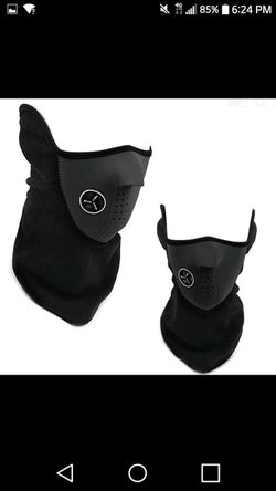 black motorcicle mask