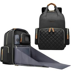 WITSTEP Diaper Bag Backpack with Changing Station, Baby Diaper Bag Organizer for Moms Dads Large Baby Changing Bags