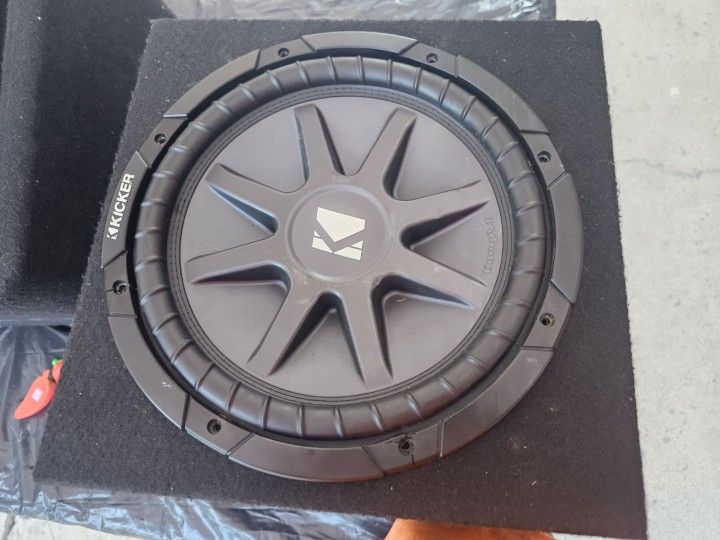 12 Inch Kicker Subwoofer With 1000 Watts Interfire Amplifier 