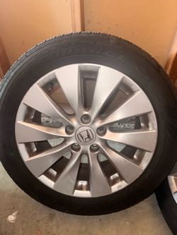 9th Gen Accord OEM 17” Wheels + Goodyear Tires — Set of 4