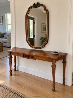 Drexel Francesca Sofa Table with Drexel Heritage Mirror