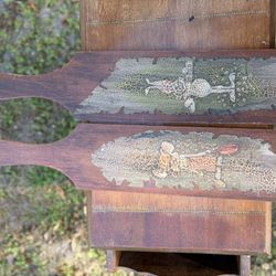 Wooden Small Paddle With Art Work