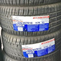 225/40/18 Brand New Set Of Tires 