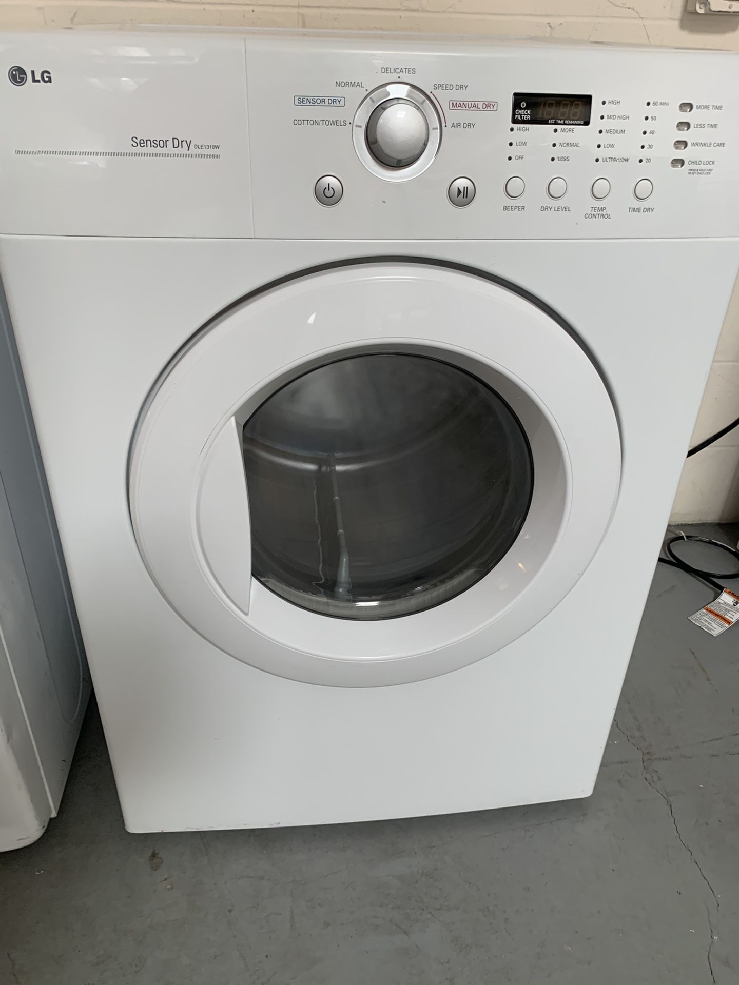 LG front load Electric dryer
