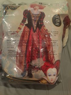 ALICE LOOKING GLASS COSTUME Size L 12/14