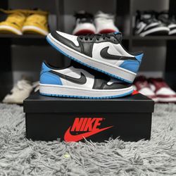Jordan 1 Low Dark Powder Blue