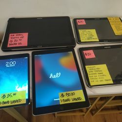6 Tablets - Apple iPad Air s + Samsung Galaxy Tabs - $120 For All