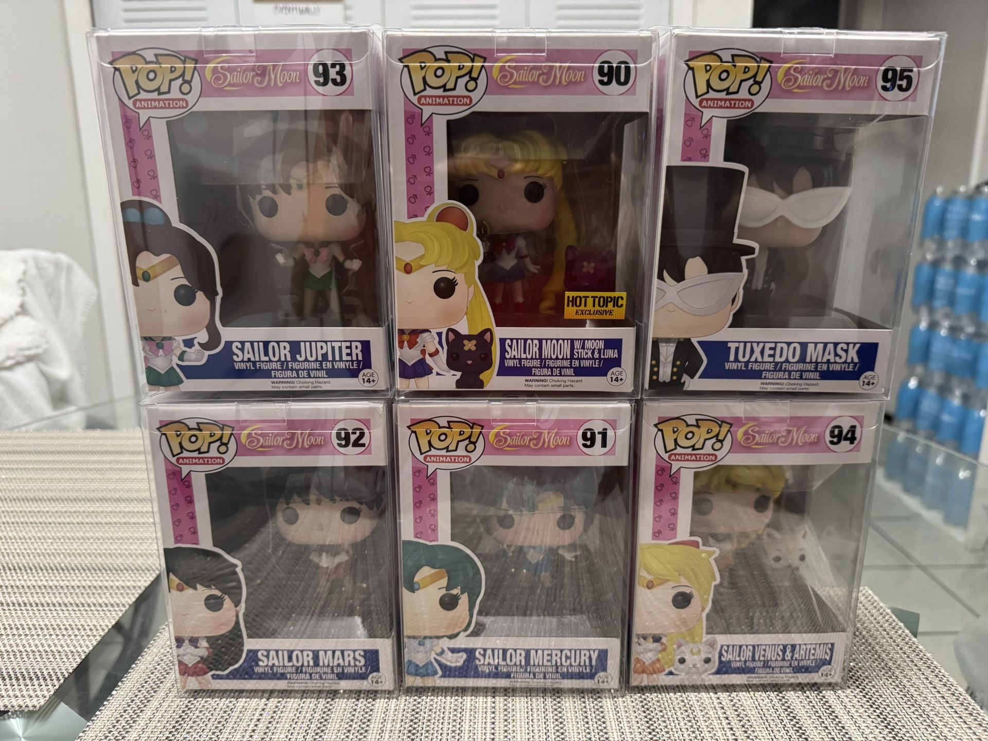 Sailor Moon Funko Pops.