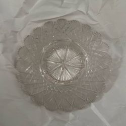  Vintage 1930's glass fruit bowl or shallow plate