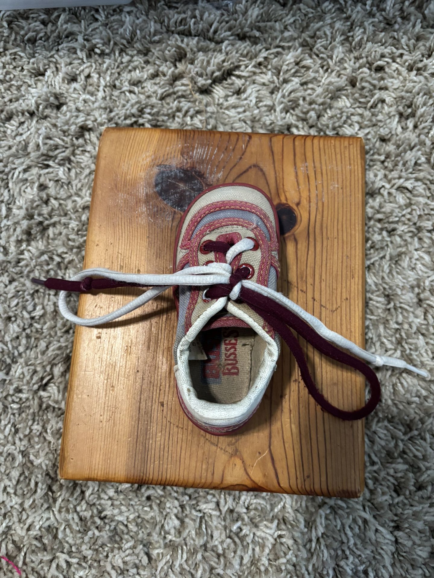 Shoe-Tying Practice Shoe On Board